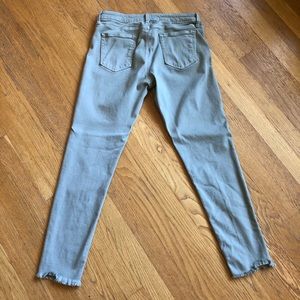 Just Black Frayed Ankle Skinny Jean Size 30